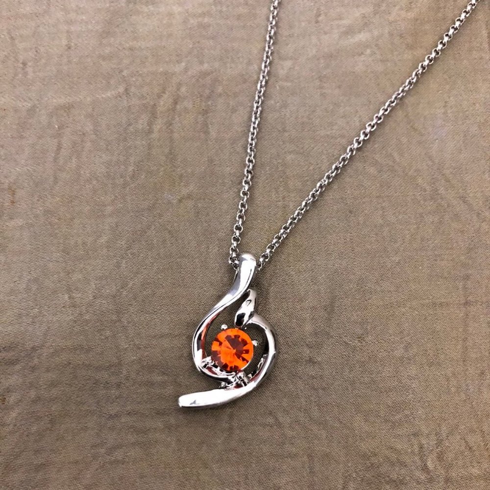 WGP Stamped Swarovski Elements crystal necklace